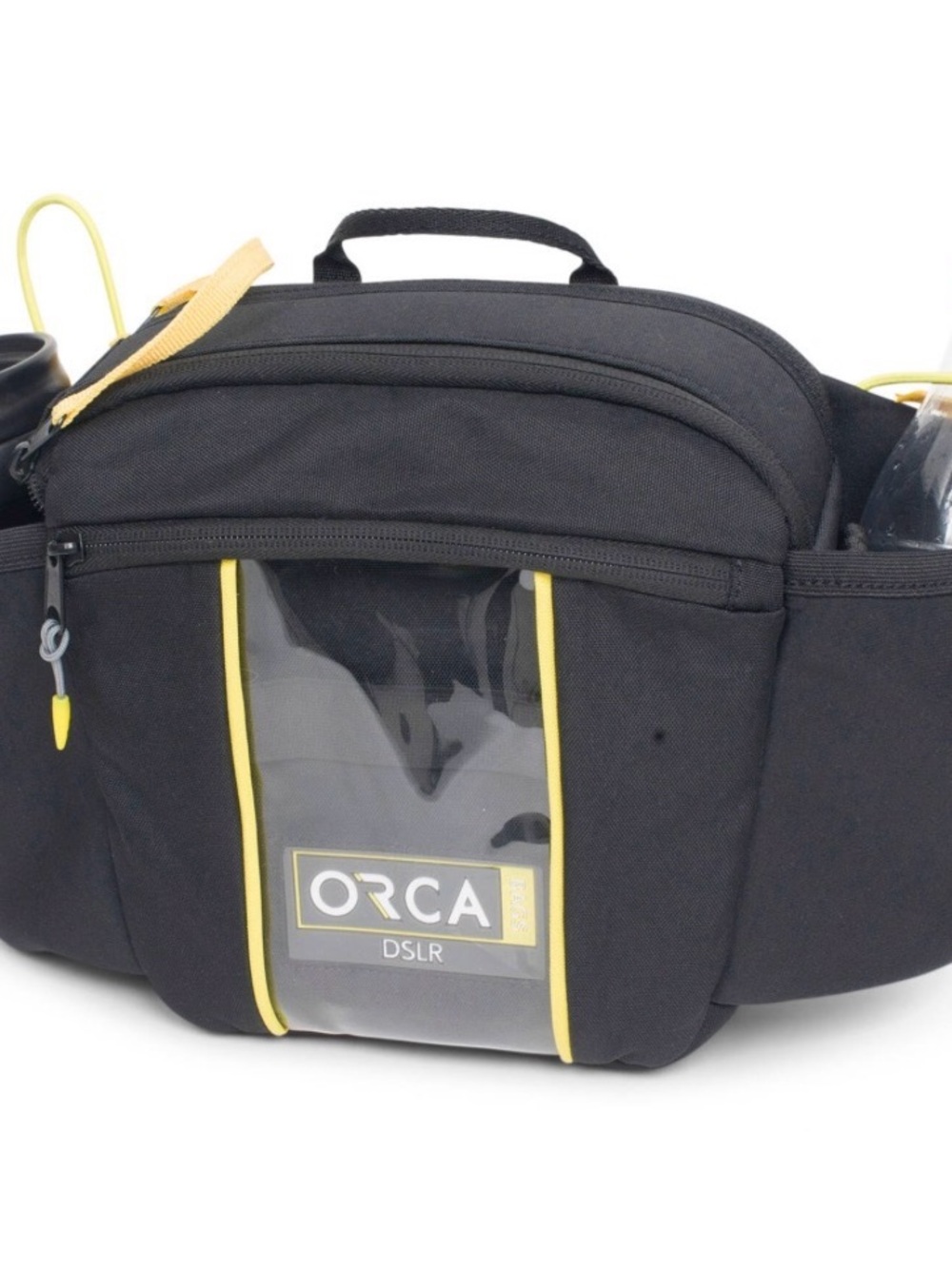 Black and Yellow DSLR Waist Bag